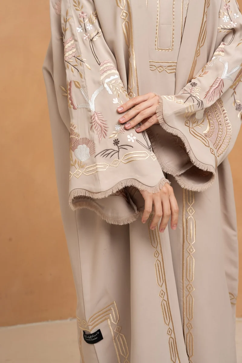 Meem by Mariyah  Front open abaya with sheila for Women | Best Price UAE